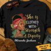 Personalized BWA Clothed With Strength And Dignity T Shirt JL311 30O34
